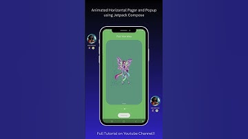 Horizontal Pager + Animated Dialog with Scale & Rotation Winx club theme #coding #androiddevelopment