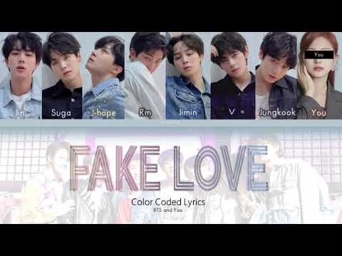 BTS(방탄소년단) + YOU - FAKE LOVE (Karaoke Vrs. 8 members) [Han|Rom|Eng]
