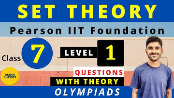 Class 7 | Set Theory | Theory | Level 1 Questions | Pearson IIT Foundation