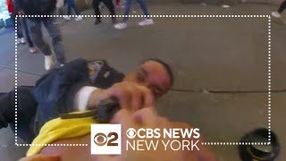 Watch: Police body cam video shows Times Square assault on NYPD officers