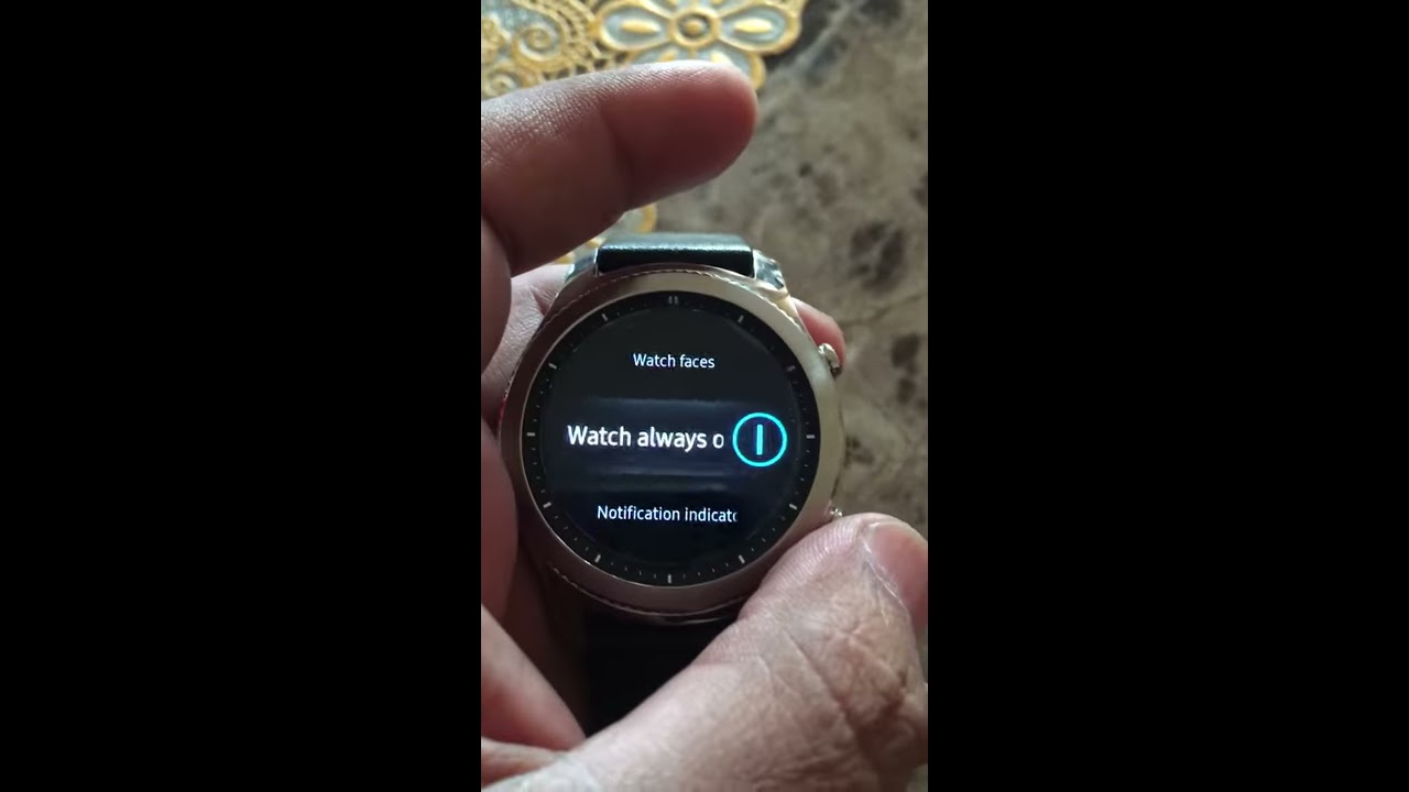 How to disactivate sleep mode on the Samsung gear S3 YouTube