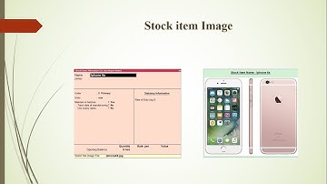 Tally TDL - Stock item Image