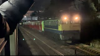 【メトロ甲種】メトロ2000系の甲種ですー。駅で抜かされたー。追いかけっこだー。