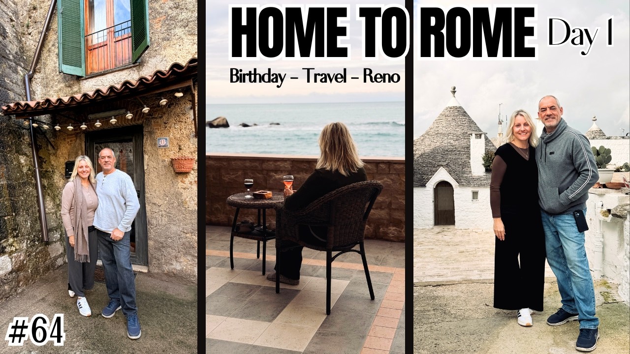 From Home to Rome 🇮🇹 l We're Back in Italy. Our January Trip Begins l Day 1