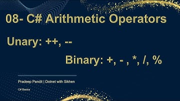 C# Arithmetic Operators Explained | ++, --, +, * | C# Basic for Beginners | Learn C# Step by Step