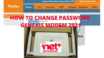 How to change password in genexis modem of netplus broadband