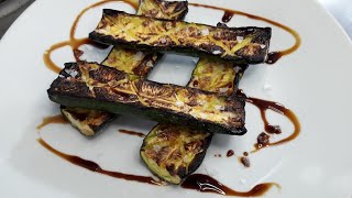 Paulie's Broiled Zucchini with Raspberry Balsamic Vinegar