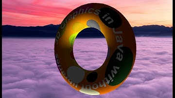 3D Graphics in Java without libraries: Torus demo.