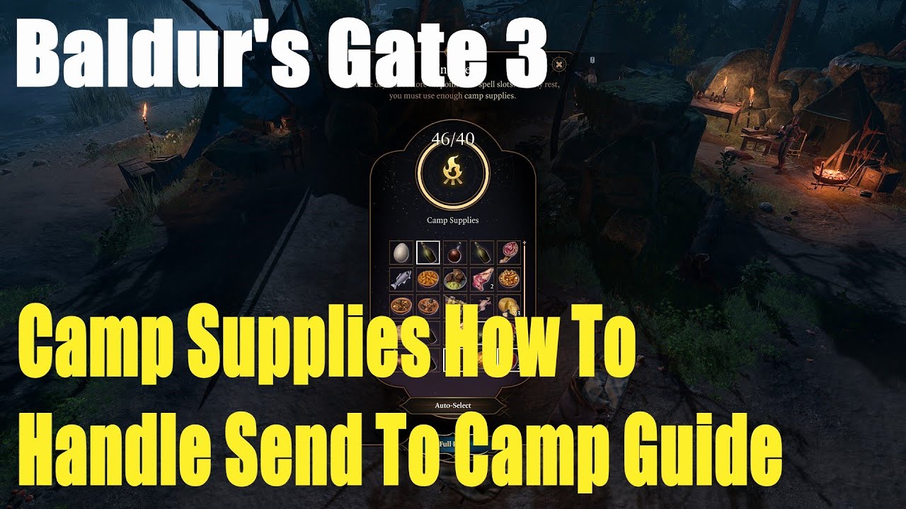 How To Get Camp Supplies Bg3