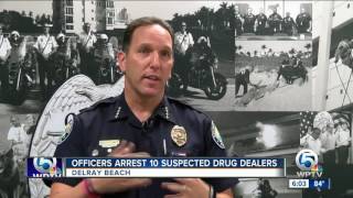 Delray Beach police arrest ten more suspected heroin dealers in Operation Street Sweeper