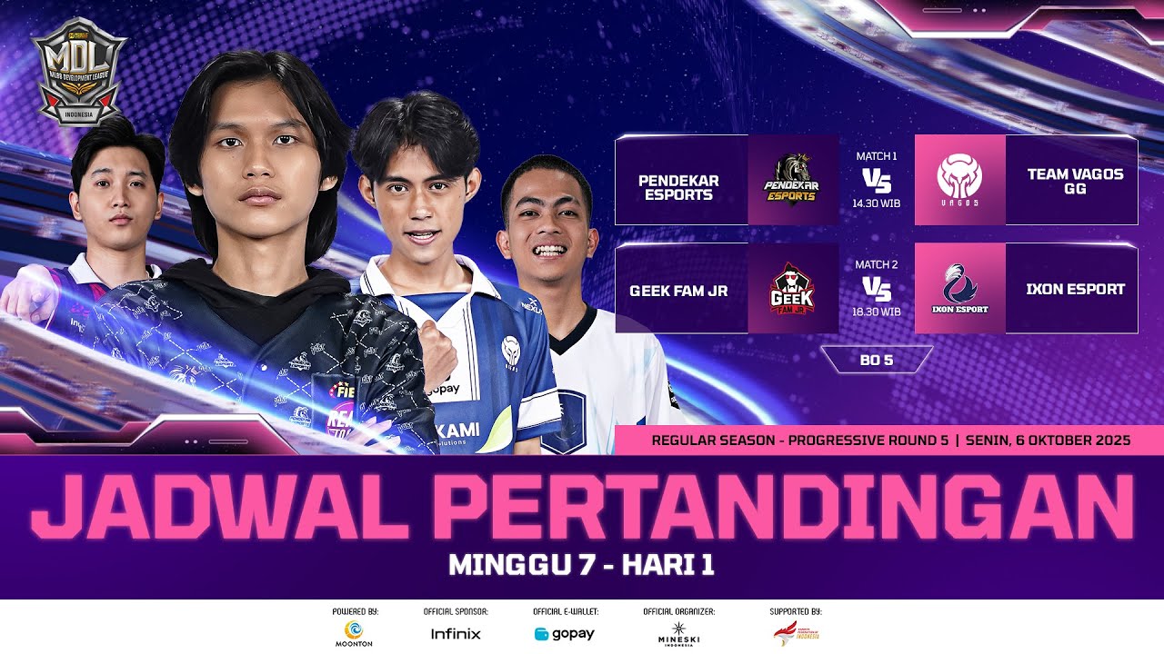 🔴LIVE | MDL ID S12 | Progressive Round | Putaran 5 Hari 1