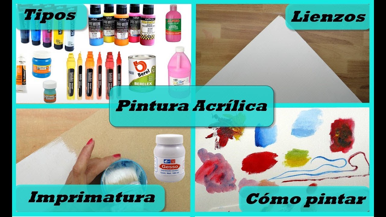 5 formas de pintar con acrílico que debes conocer