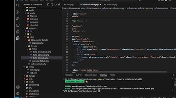 12.Tutorial membuat website hotel menggunakan laravel livewire