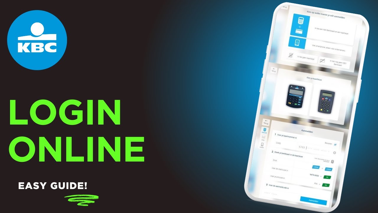 Как войти в онлайн-банкинг KBC Group — Бельгия!