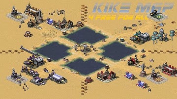 Red Alert 2 Online Multiplayer Kikematamitos Map 4 FFA
