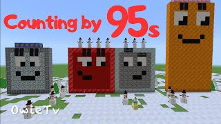 Counting by 95s Song | Minecraft Numberblocks Counting Songs| Skip Counting Songs for Kids