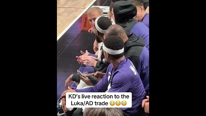 Kevin Durant’s LIVE REACTION to finding out the Luka-AD trade was wild 😳