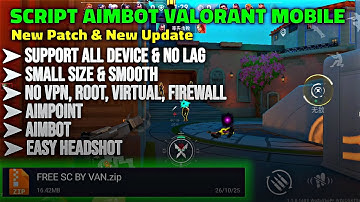 SCRIPT AIMBOT VALORANT MOBILE NEW UPDATE | AIMLOCK | EASY HEADSHOT | SAFE MAIN ACCOUNT