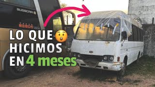 MINIBUS 2 años ABANDONADO ➡Todo lo que avanzamos en 4 meses, construyendo un motorhome en familia