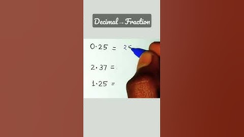 दशमलव को भिन्न में कैसे बदलें। #decimal#fraction #shorts #EducationWar #math#viral #tranding #anoop