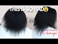 I REALLY DON&#39;T KNOW WHAT HAPPENED 😥 | Damaged Type 4 Natural Hair