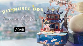 Robotime Ancient Style Music Box DIY Sky City Wooden Puzzle AMU01