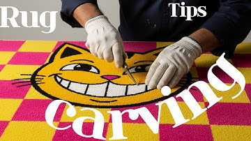 The Most Important Tip to Know During The Rug carve process #tufting #trimmer #customcarpet #diy