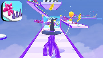 Balloon Pop Runner ​- All Levels Gameplay Android,ios (Levels 41-43)