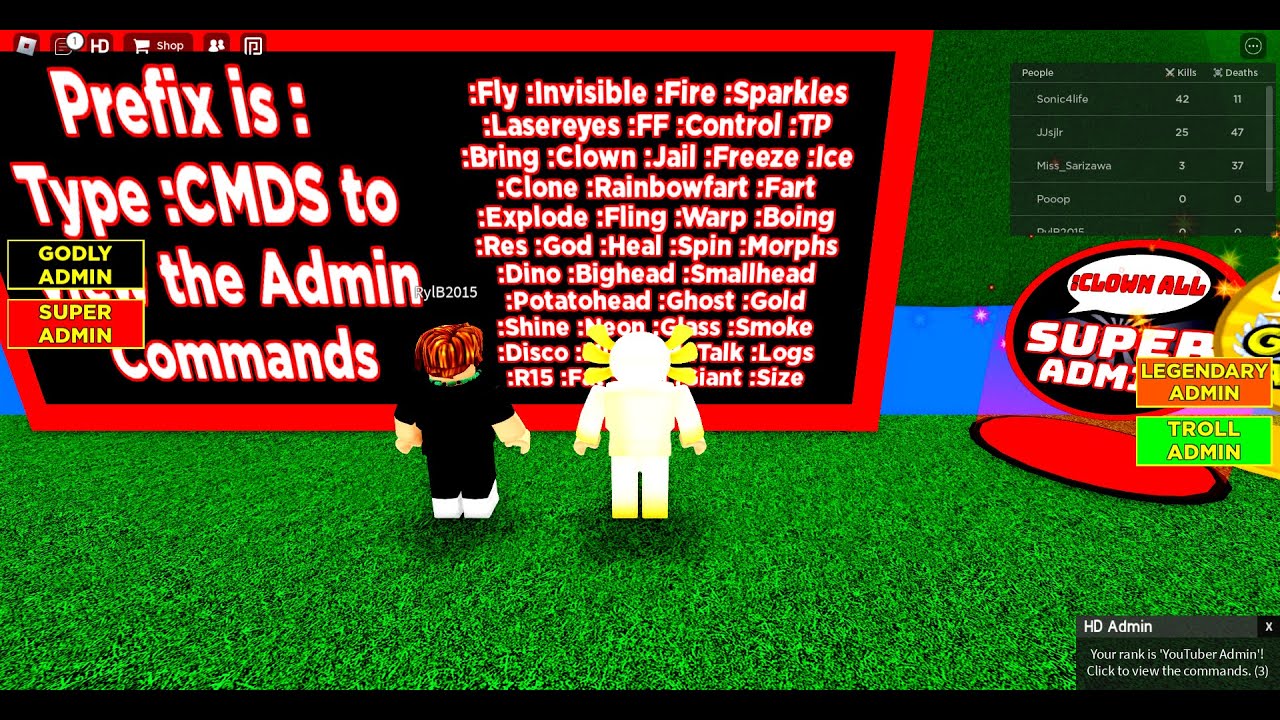 roblox free admin - YouTube