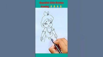 little Krishna drawing #shorts  #littlekrishna  #shortsvideo