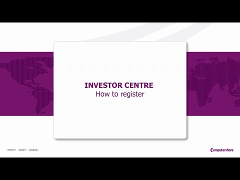 How To Register on Investor Centre (AU)