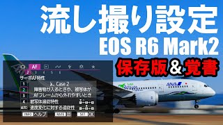 流し撮り設定 EOS R6 mark2 保存版＆覚書