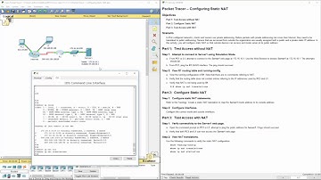 Cisco RnS - Lab 11.2.1.4 Packet Tracer - Configuring Static NAT