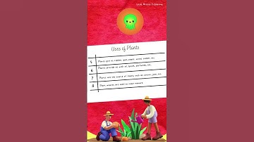 USE OF PLANTS / EVS for kids/ class1 class2 class3