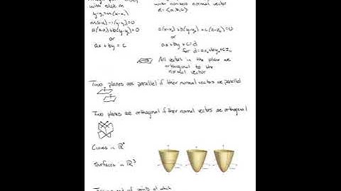 Calculus III:  Planes and Surfaces