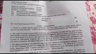 Class 9 english final exam paper 2019 cbse