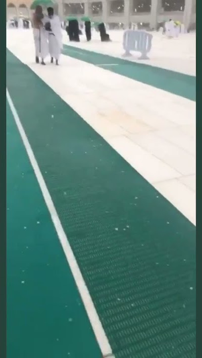 kuasa allah!! hujan es di mekkah arab saudi - subhanallah