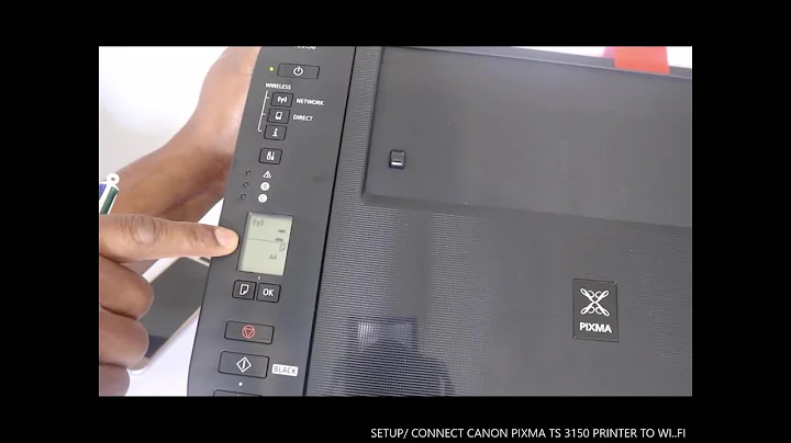 SETUP / CONNECT CANON PIXMA TS 3150 PRINTER TO WI..FI