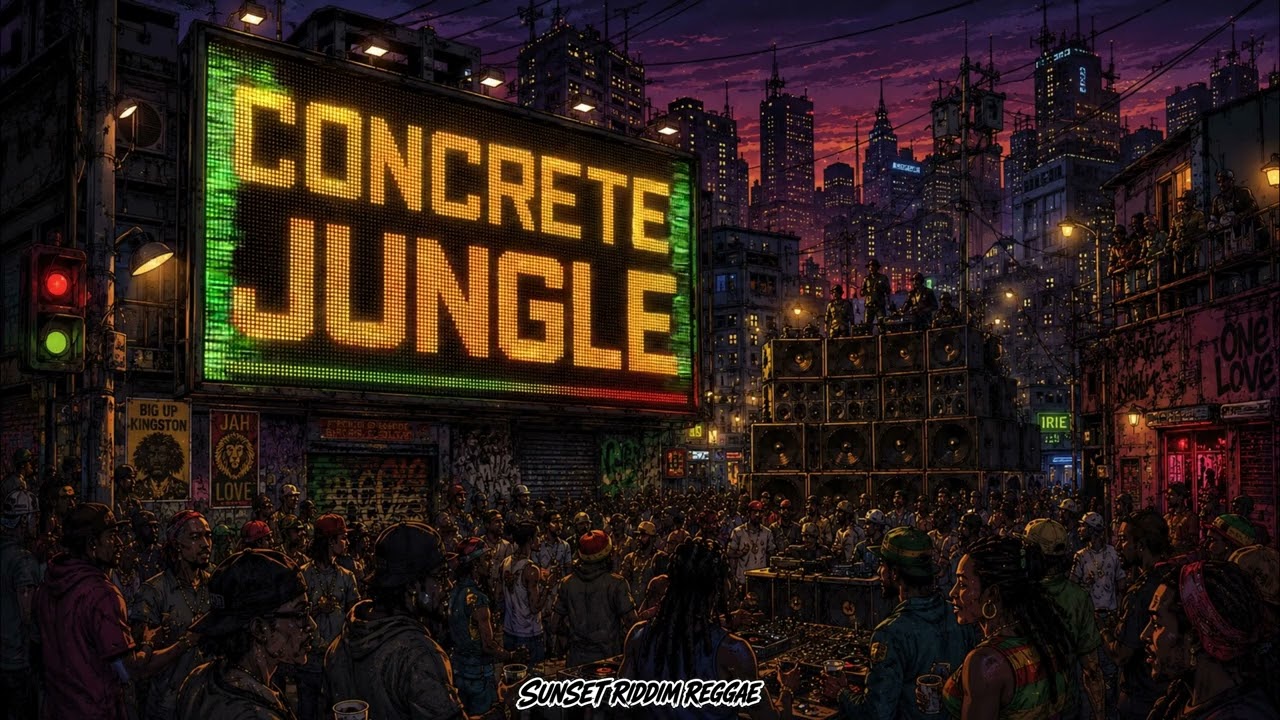 Concrete jungle 🌃 | Sunset Riddim Reggae | Dub - YouTube
