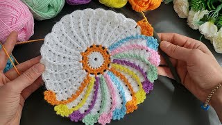 Fantastic crochet motif supla. Super easy How to crochet a coaster supla make order sell. #crochet