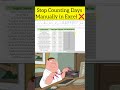 Interview Favorite Excel Formula  NETWORKDAYS 😱|  ⁨@DecodewithDiksha8⁩ | #viral #reel #exceltutorial