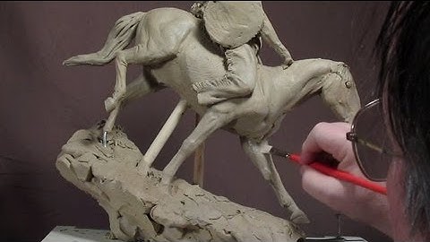 Sculpting With Lemon - Down the Ridge Line - Horses Right Leg and Lighter Fluid