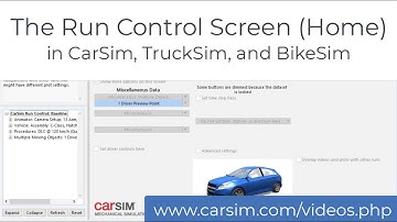 Run Control Screen