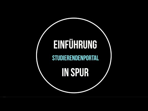 Einführung in das Studierendenportal der Universität Regensburg - SPUR