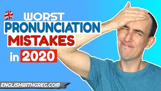 Top 10 Mispronounced Words in 2020 | British English Pronunciation