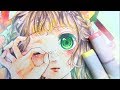 【オリジナル/コピック】そばかす女の子描いてみた【季節外れ🙇】
