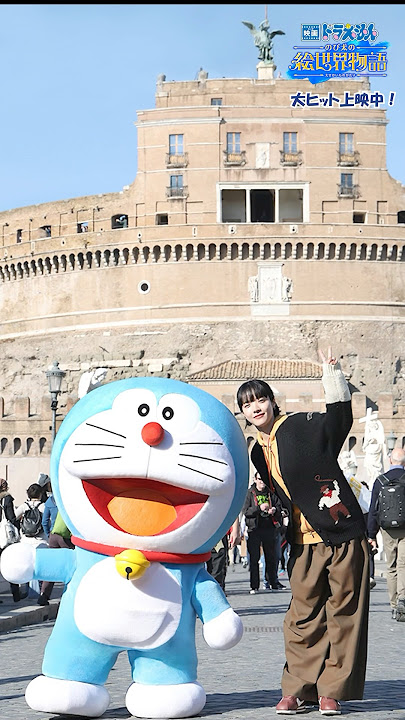 『#映画ドラえもん のび太の絵世界物語』 #ドラえもん と #あいみょん さんがイタリア・ローマでジャンプ!観光スポットをめぐったよ♪🎥大ヒット上映中!
