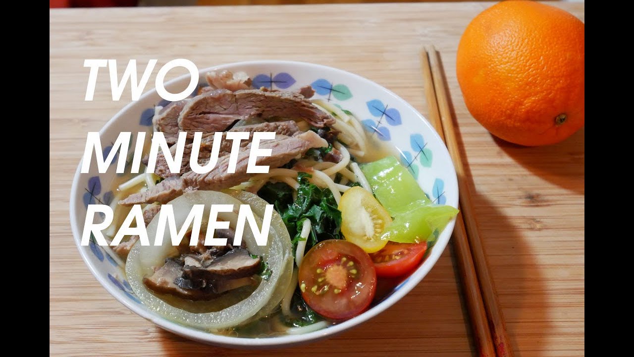 TWO MINUTE RAMEN ... in FOUR MINUTES