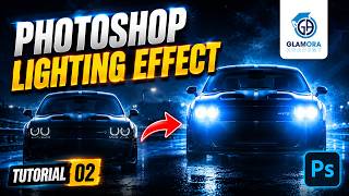 How To Add Realistic Car Lights in Photoshop | Sinhala Tutorial | Photoshop for Beginners