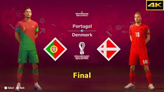 FIFA 23 | PORTUGAL vs. DENMARK | RONALDO vs. ERIKSEN | FIFA WORLD CUP FINAL | [4K]